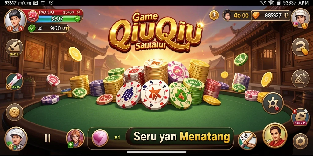 Screenshot 93337 menampilkan gameplay QiuQiu yang mendebarkan.
