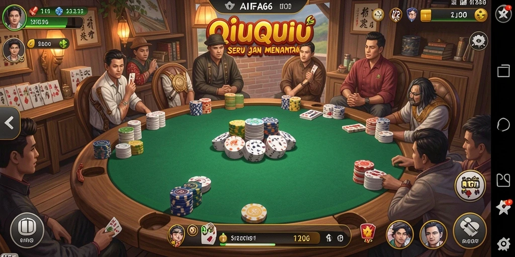 Tampilan gameplay menarik dari AIFA66 QiuQiu.