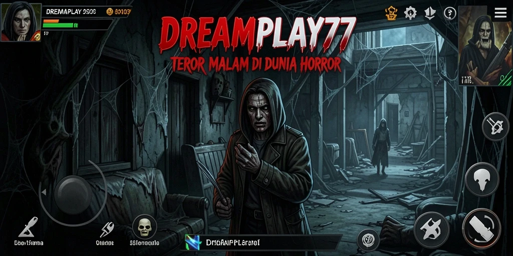 Screenshot menampilkan momen mendebarkan dalam gameplay Horror.