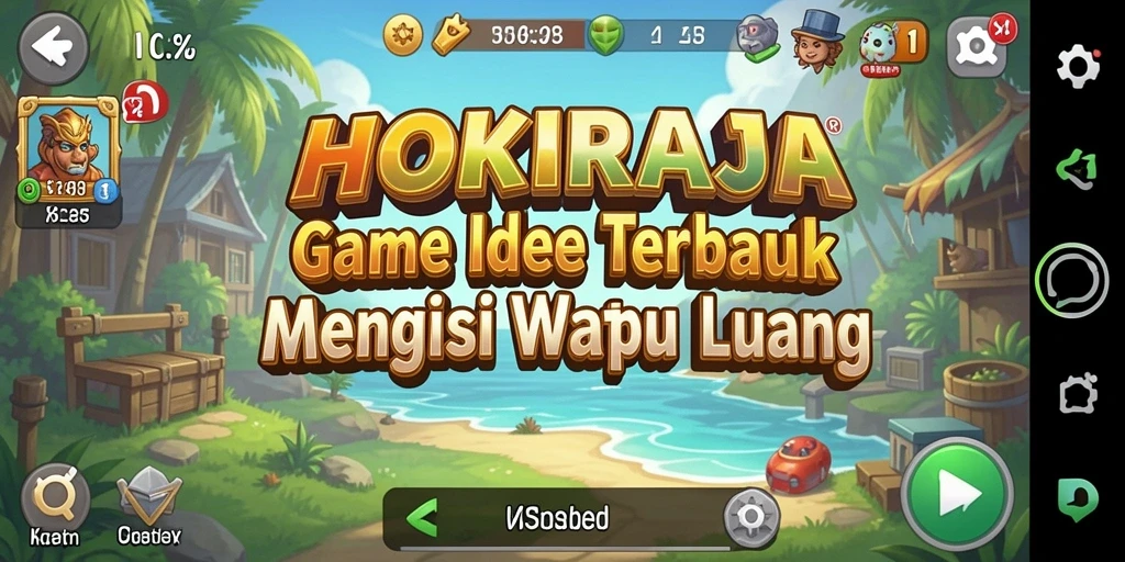 Screenshot utama HOKIRAJA menampilkan gameplay santai dan seru.