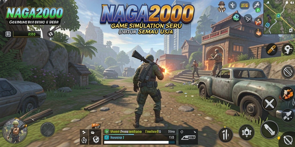 Tampilan gameplay menarik dan interaktif dari NAGA2000.