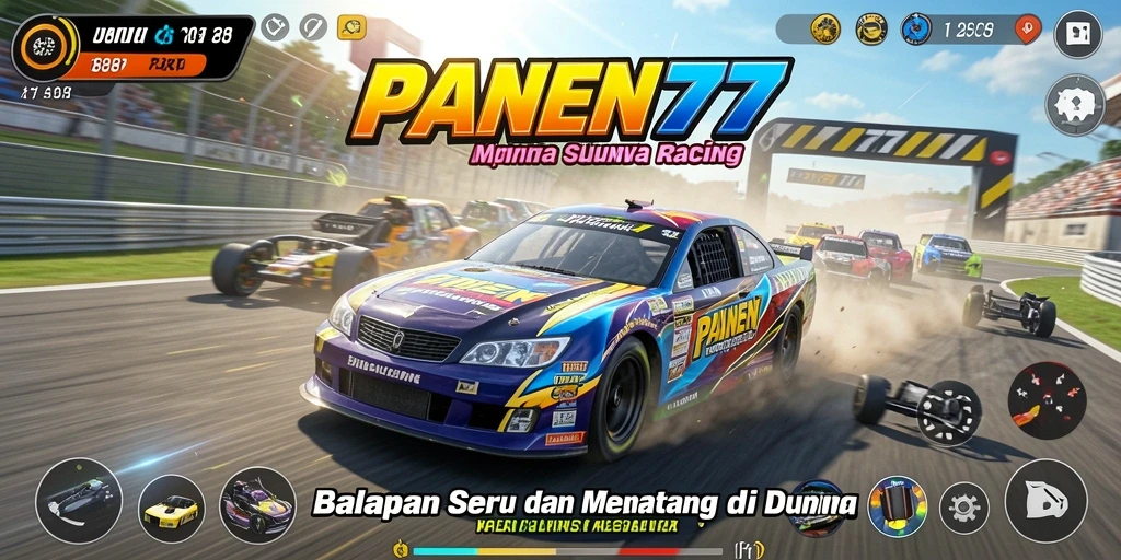 Gameplay mengasyikkan dalam balapan seru dan mendebarkan.