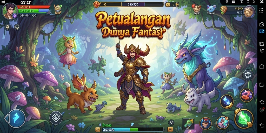 Gameplay QQ1221 menampilkan pertarungan seru dan petualangan yang mendalam.