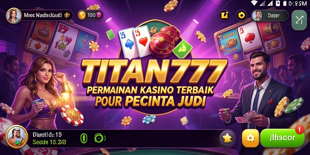 Tampilan gameplay yang mendebarkan di TITAN777.